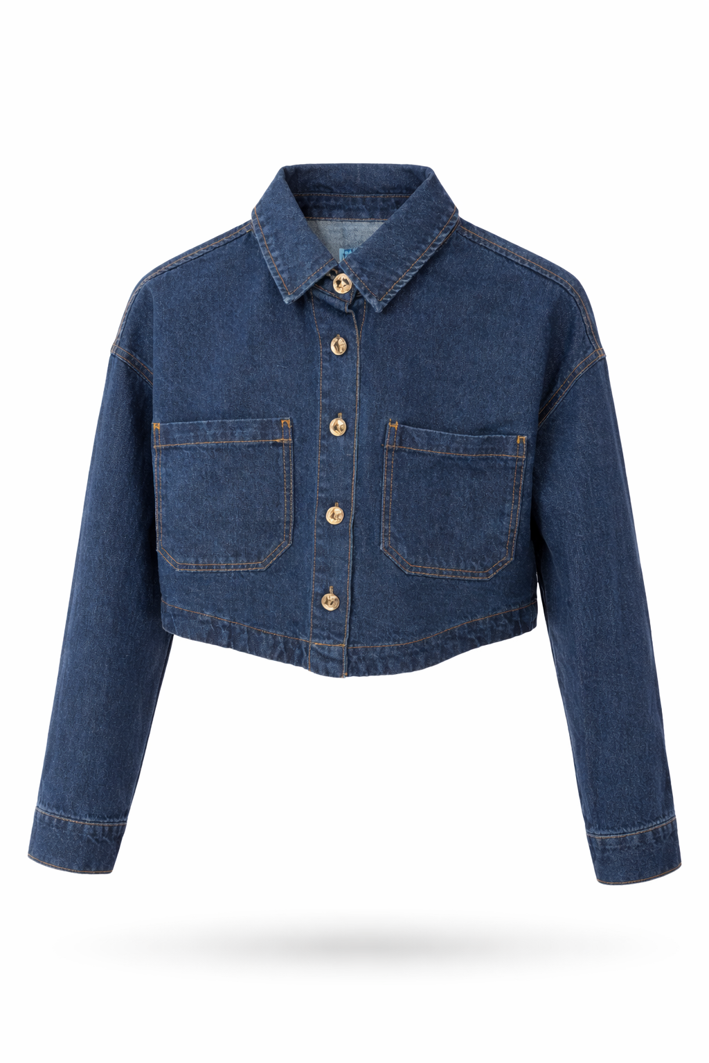 Denim Cropped Jacket