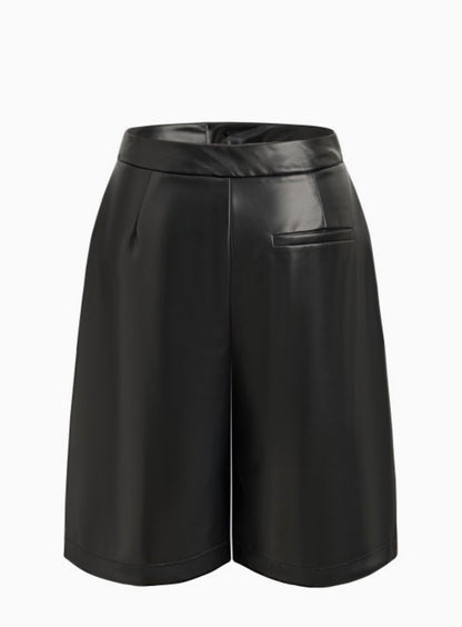 Leather Bermuda Shorts