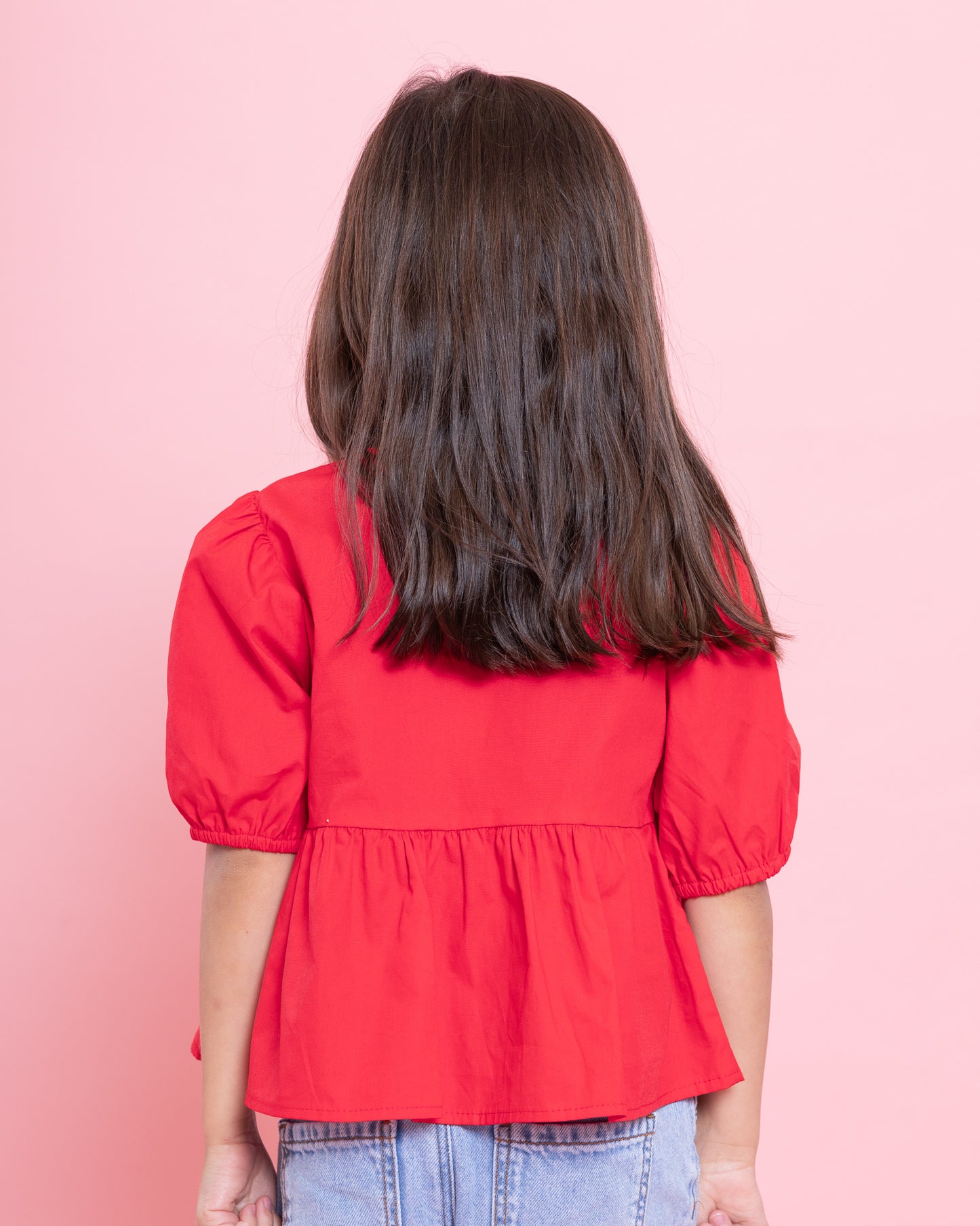 Lisa Bow Top (Red)