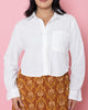 Ivanna Corduroy Top (White)