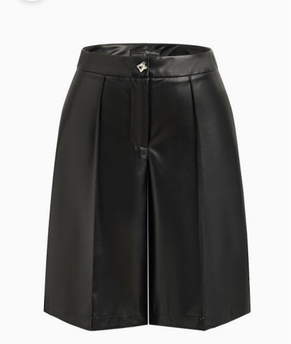 Leather Bermuda Shorts