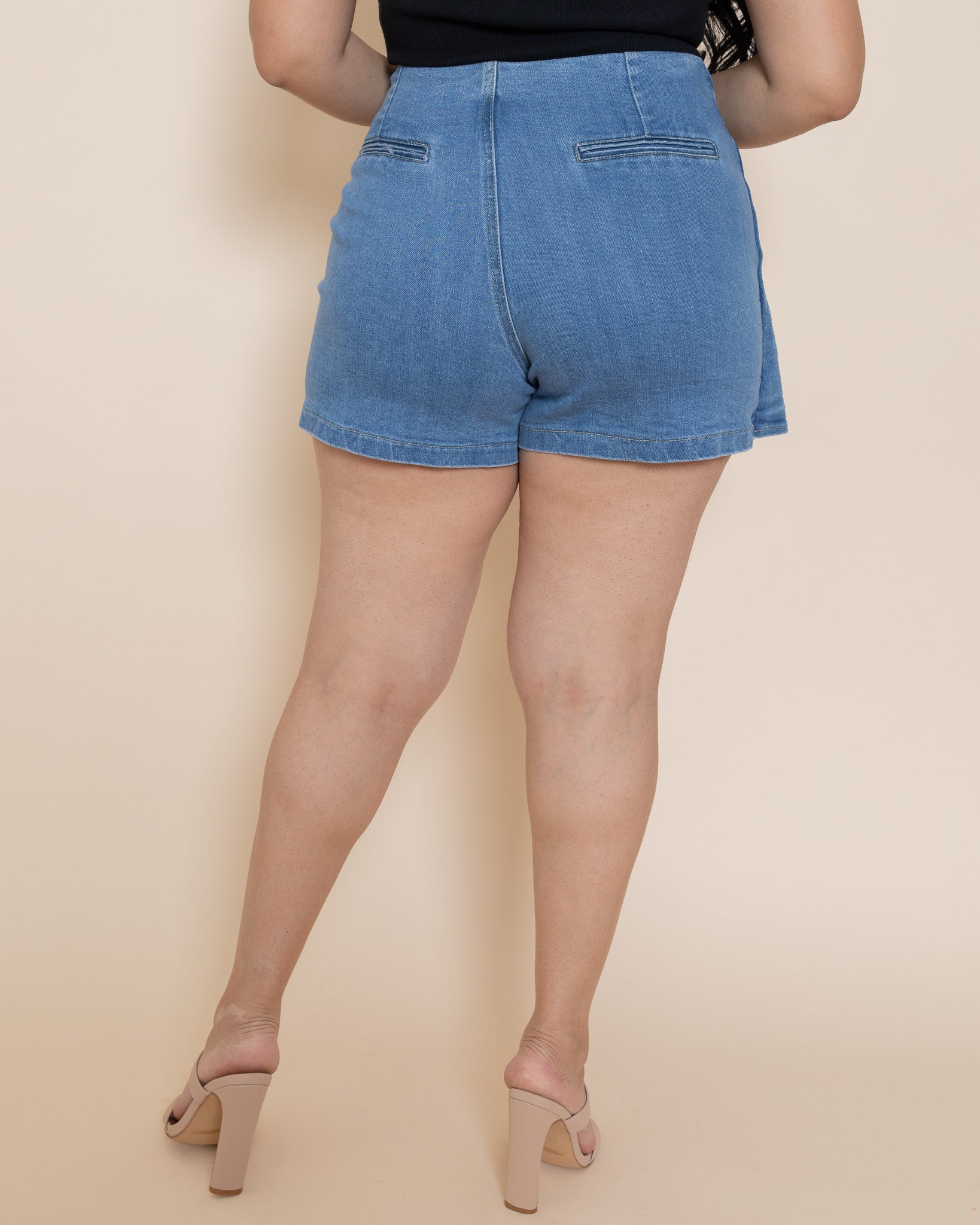 Rose Denim Skort