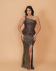 Sequin Dress Black/Gold