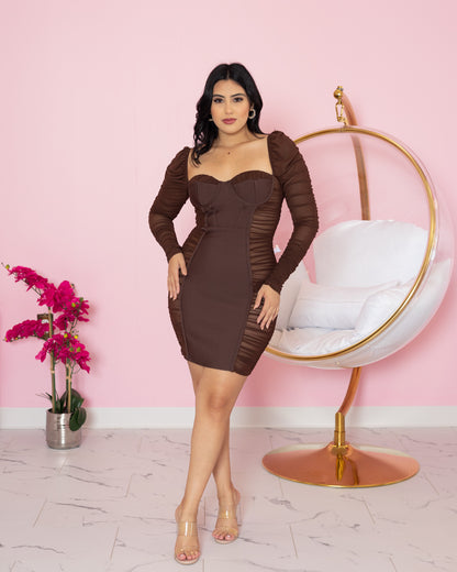 Brown Bodycon Dress