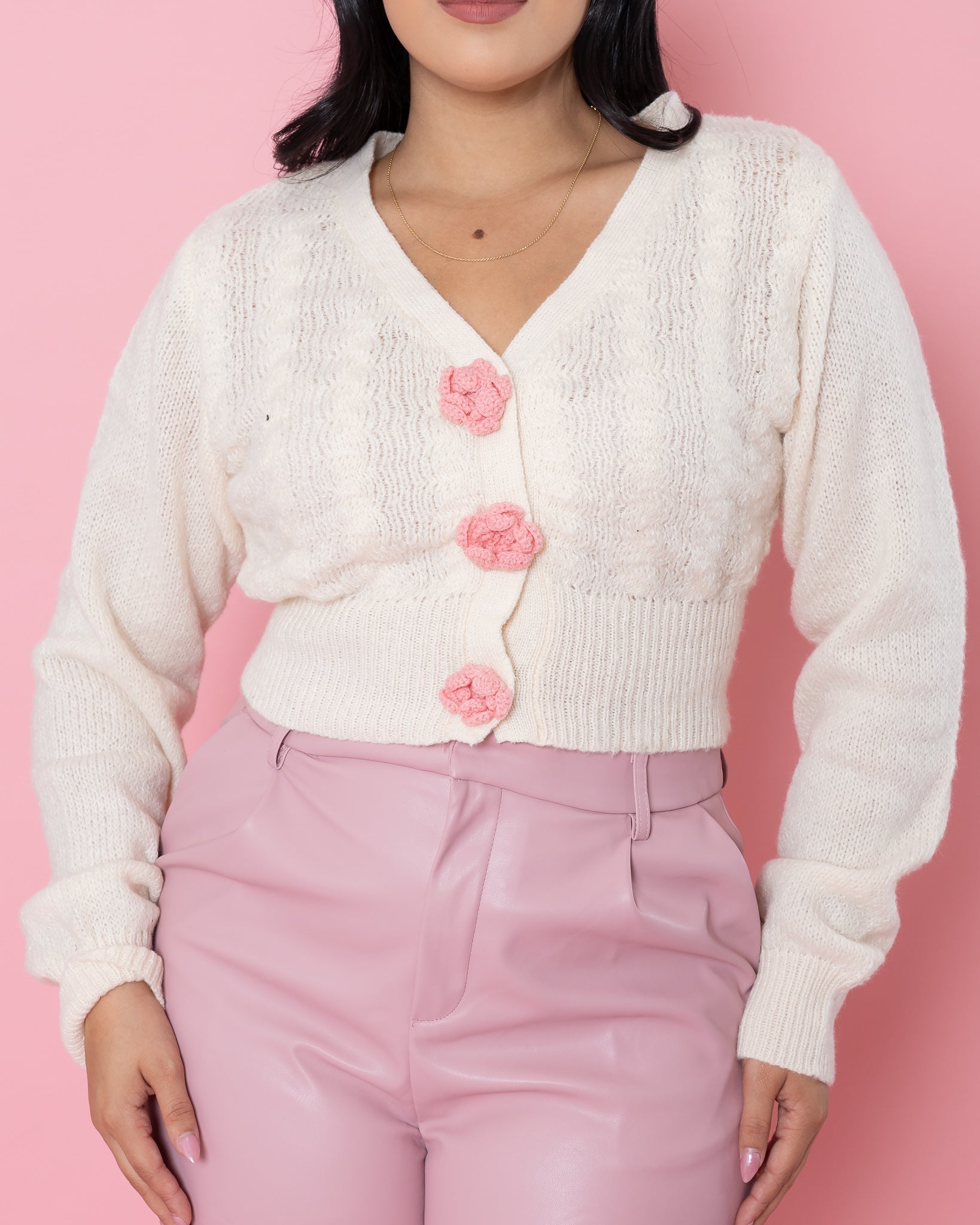 Rose Knit Cardigan