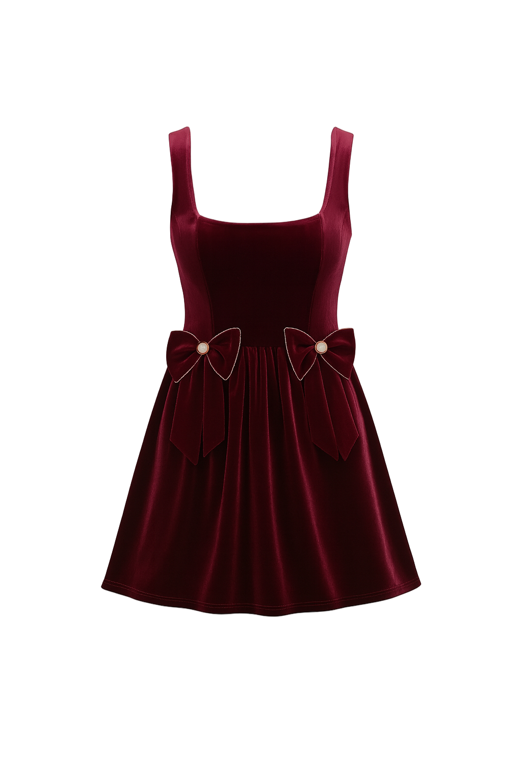 Velvet Dress (Burgundy)
