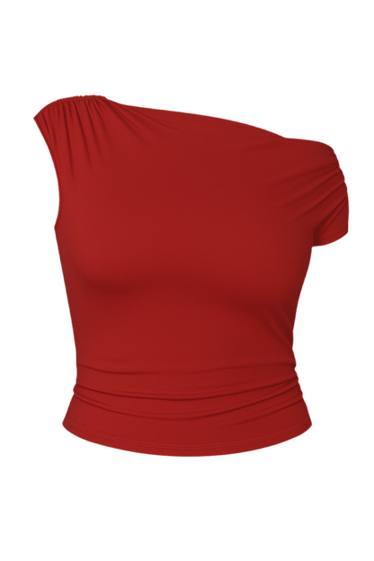 Asymmetrical top Red