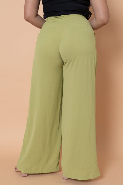 Green Wide Leg Pants