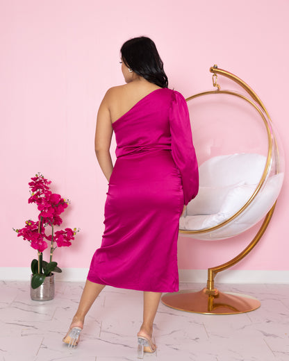 Griselda Dress ( Magenta)