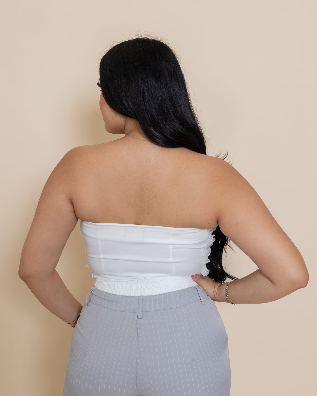 Line Rose Top Rose Top White – Roseglam