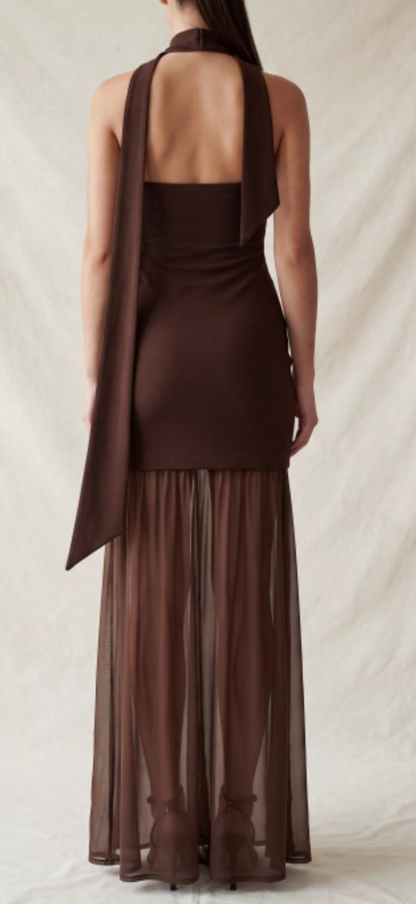 Elodie Brown Dress