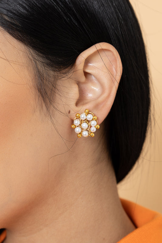 Wired Floral Stud