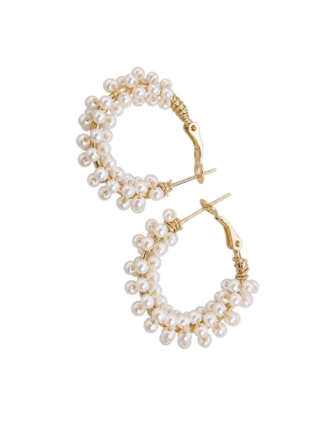 Pearl Bloom Hoops