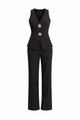 Flor Button Pant set