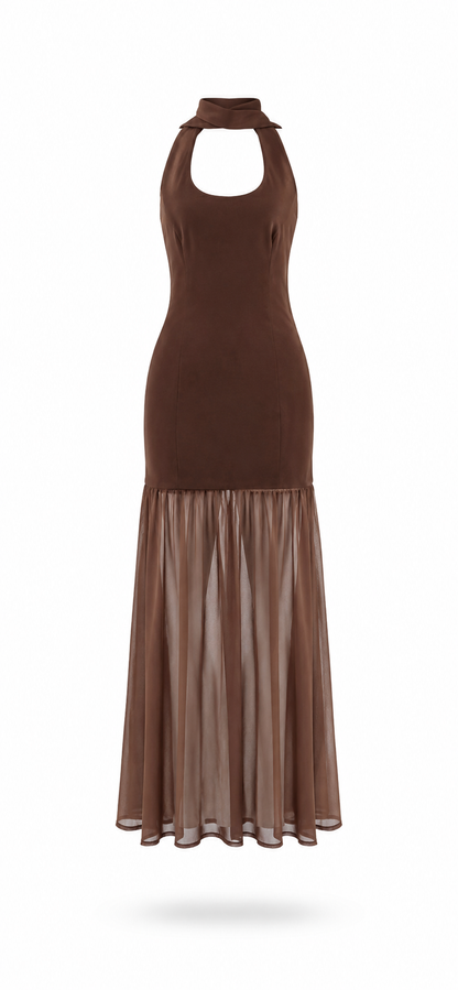 Elodie Brown Dress