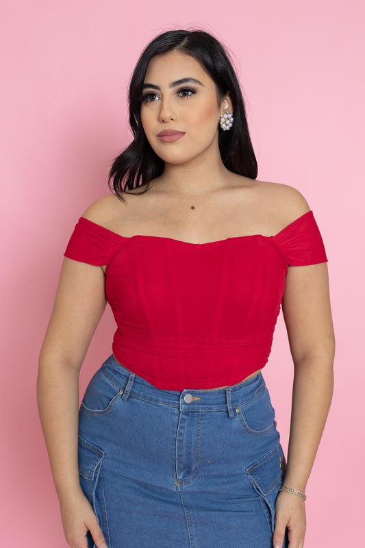 Red Corset Top