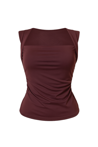 Ana Burgundy Top