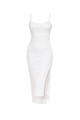 Pearl Midi Dress White