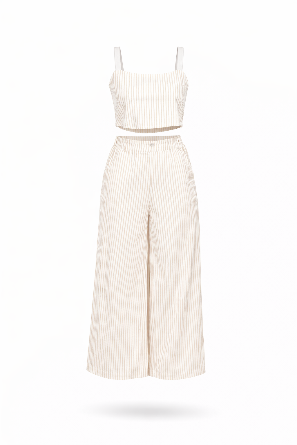 Stripe Pant Set (Taupe)