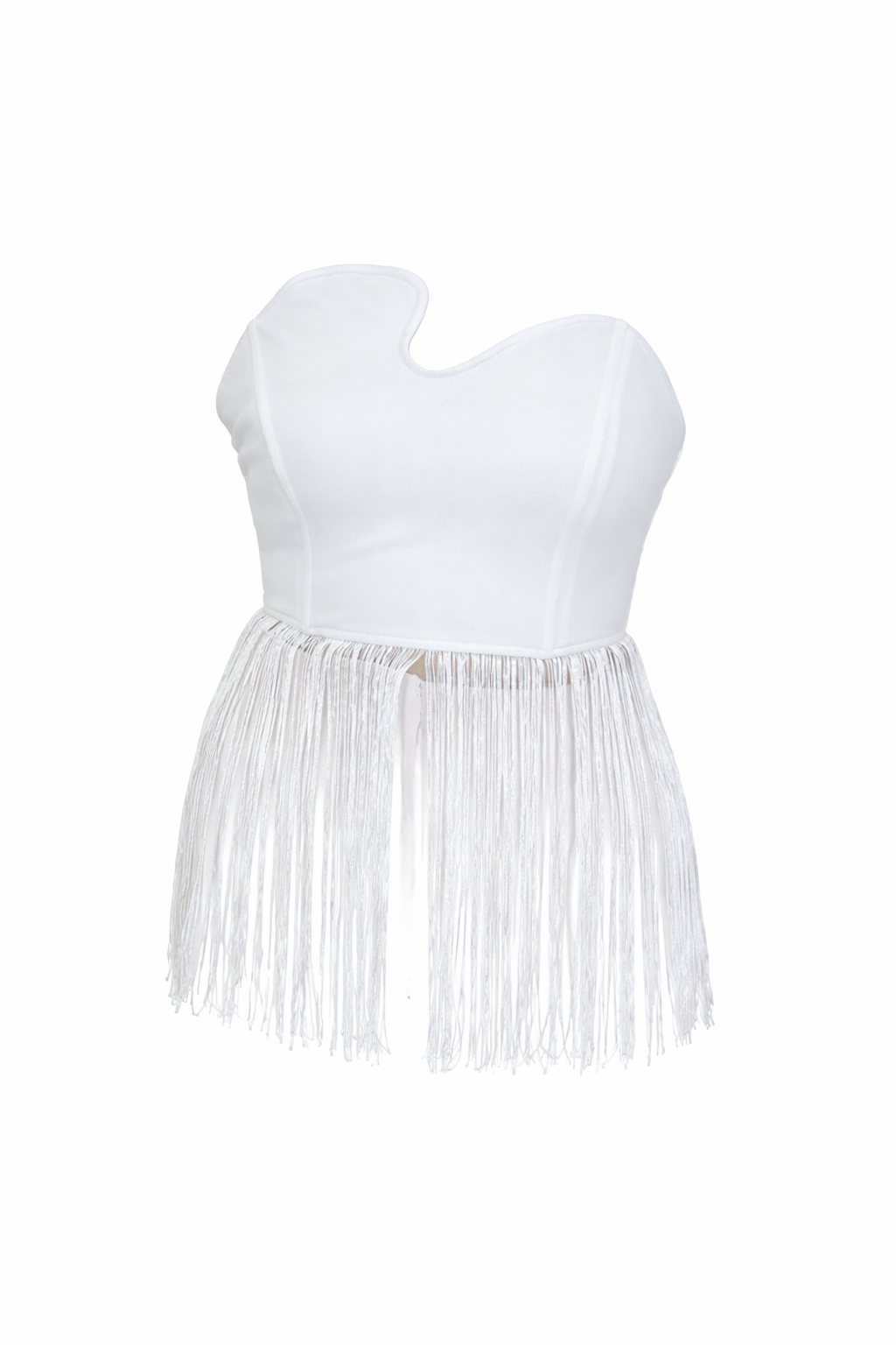 Fringe White Top