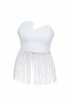 Fringe White Top