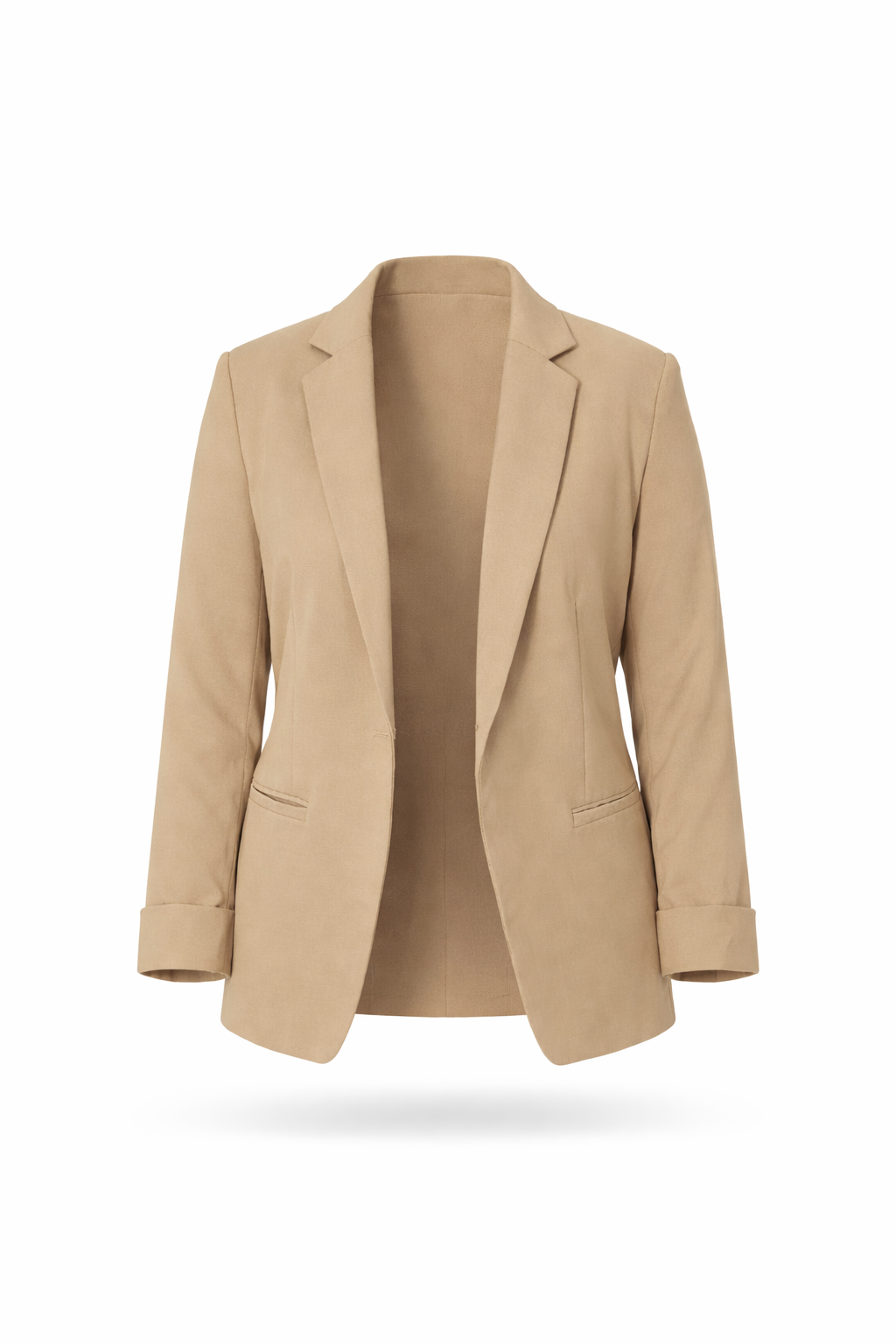 Woven Solid Blazer