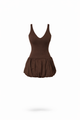 Natalie Mini Dress (Brown)
