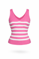 Ribbed V Neck Top